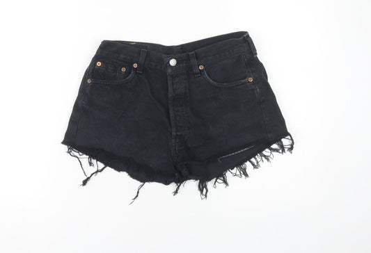 Levi's Women's Black Cut-Off Denim Shorts M