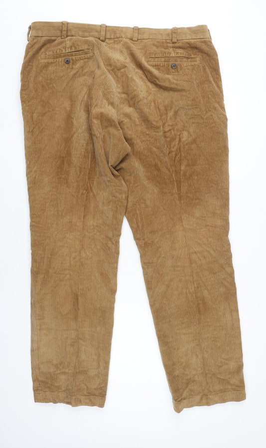 Brooks Brothers Men's Brown Corduroy Trousers, Size 40