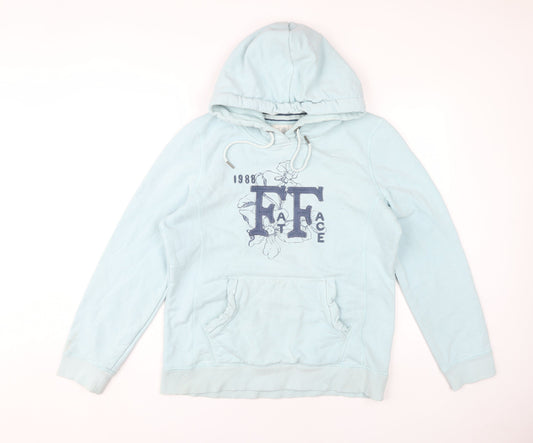 Fat Face Women's Blue Pullover Hoodie, Size 12, Casual Wear