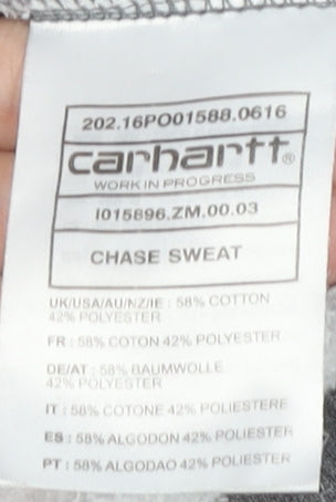 Carhartt Men's Grey Pullover Sweatshirt - Size M
