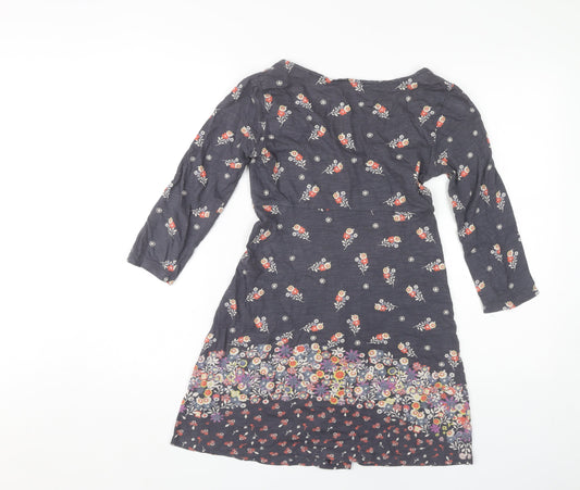 White Stuff Women's Multicoloured Floral Tunic Blouse, Size 8