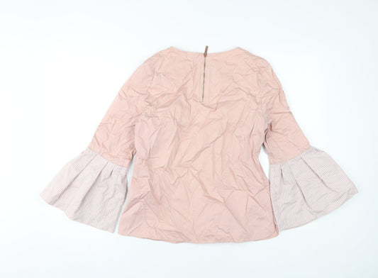 Ted Baker Women's Pink Bell Sleeve Blouse M