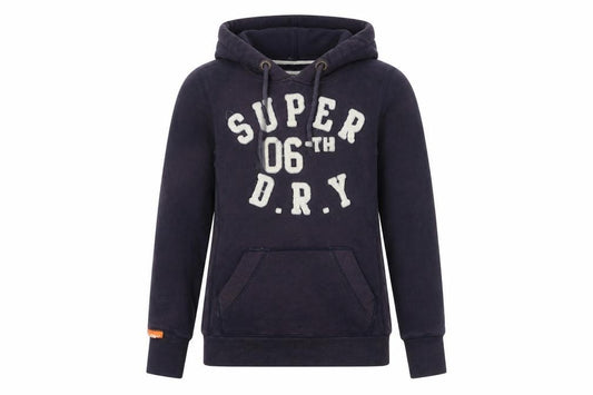 Womens UK S Regular Superdry Purple Pullover Hoodie
