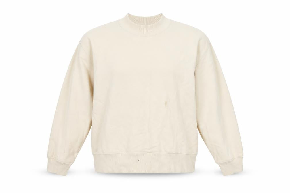 Uniqlo Unisex Beige Crew Neck Sweatshirt Size S
