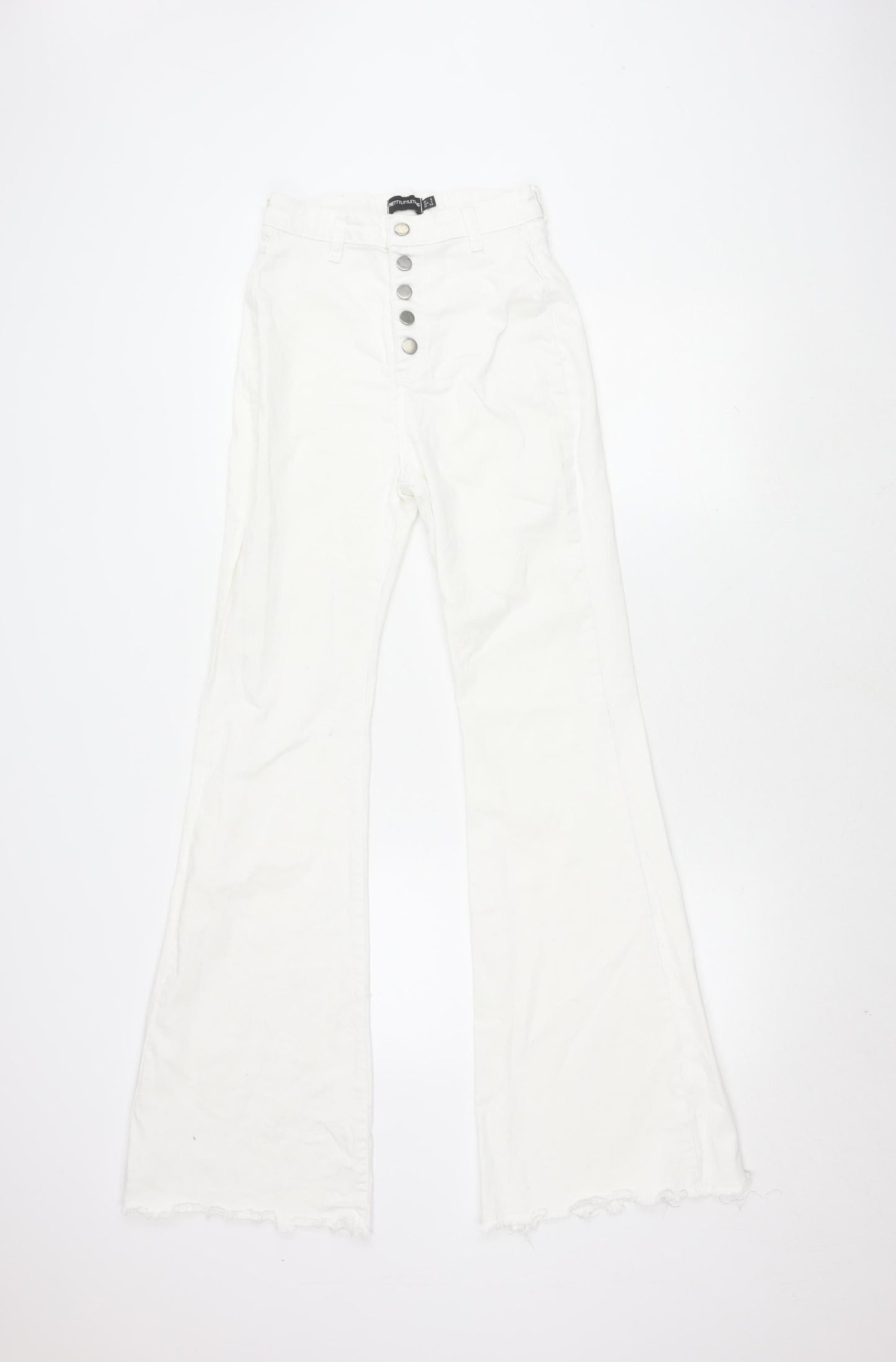 PrettyLittleThing Women's White Jeans Size 6