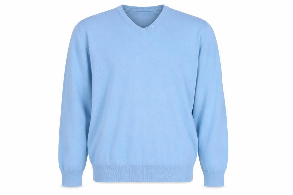 Marks and Spencer Blue V-Neck Men's Pullover XL Jumper