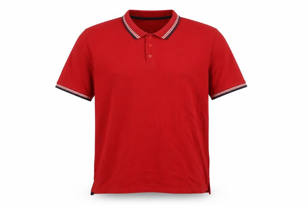 STH Shore Men's Red XL Polo Shirt Short Sleeve Cotton