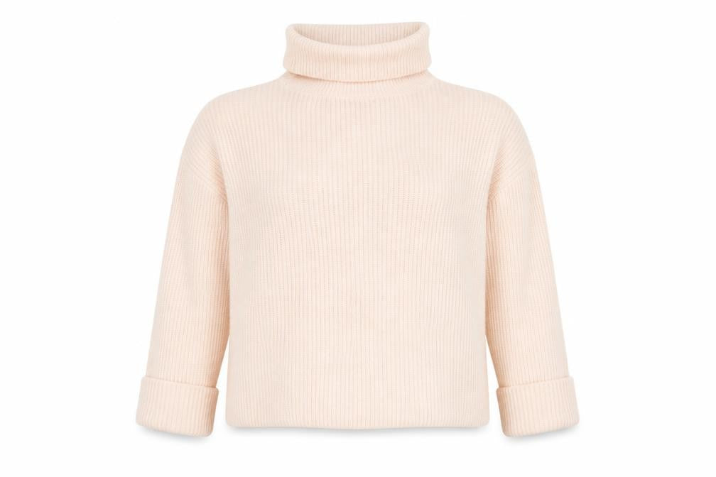 Marks and Spencer Women's Ivory Roll Neck Pullover Jumper XL