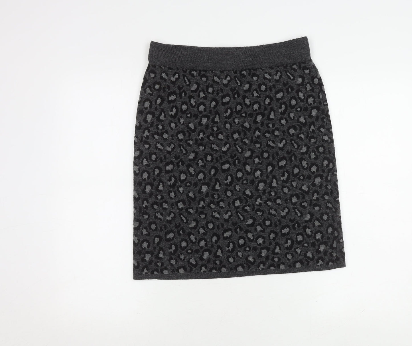 Cynthia Rowley Women's Black Animal Print Skirt M