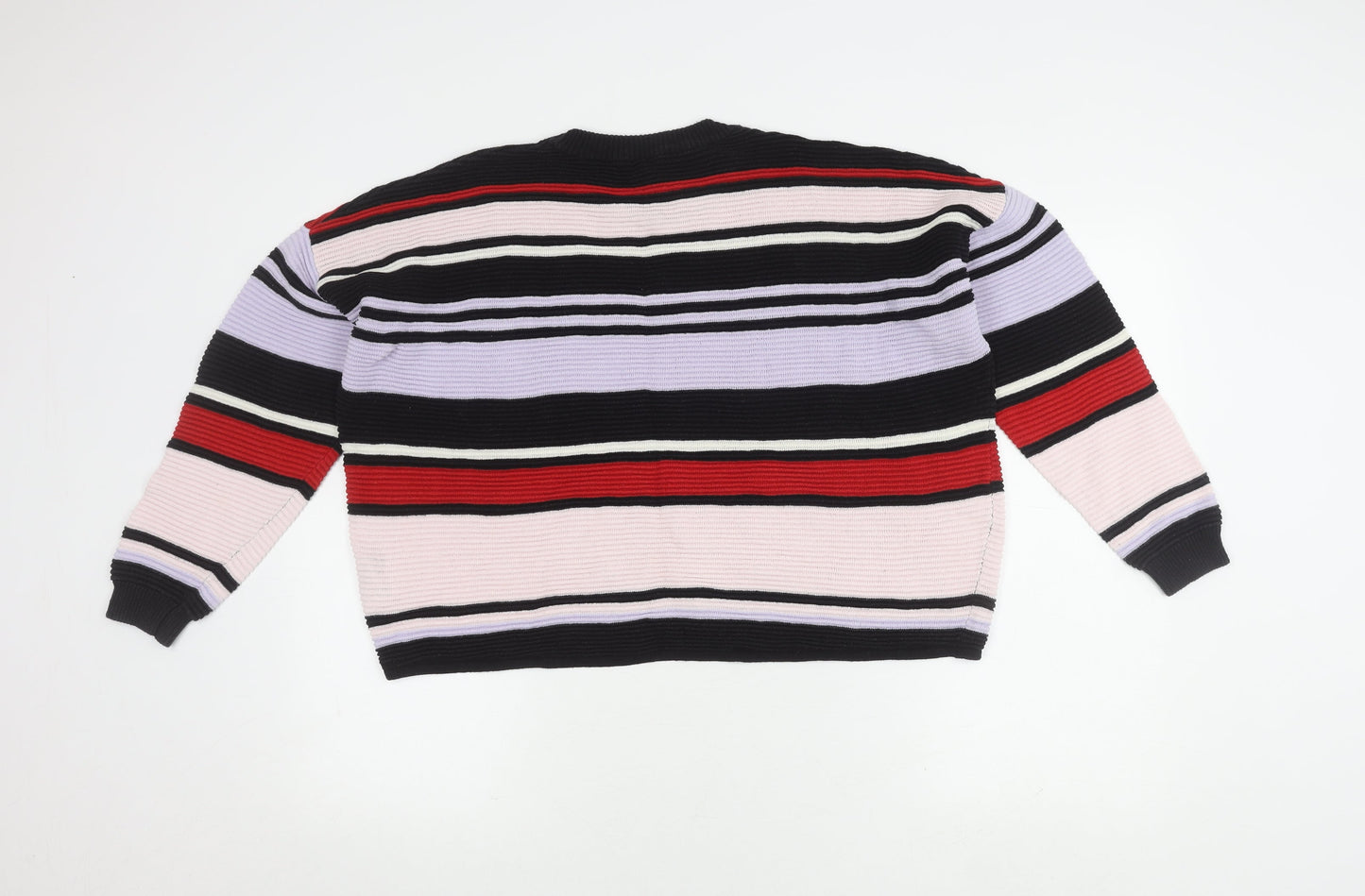 H&M Women's Striped Crew Neck Pullover Jumper, S