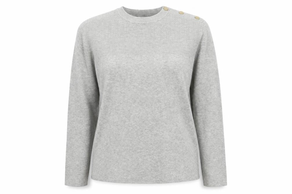 Marks and Spencer Women's Grey Pullover Jumper S