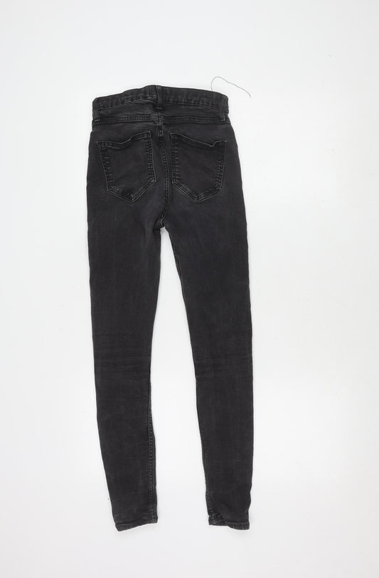 River Island Girls Black Skinny Jeans S Stretch Denim