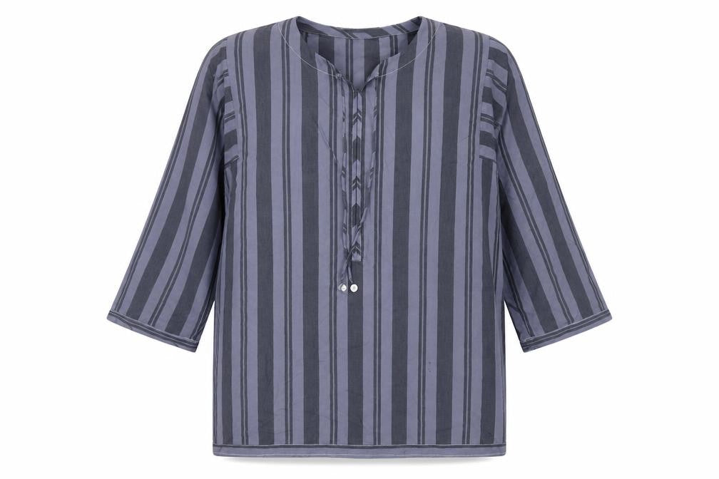 Womens UK Size 12 Khaadi Grey Cotton Blouse