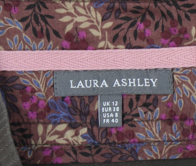 Laura Ashley Women's Brown Pencil Skirt Size 12