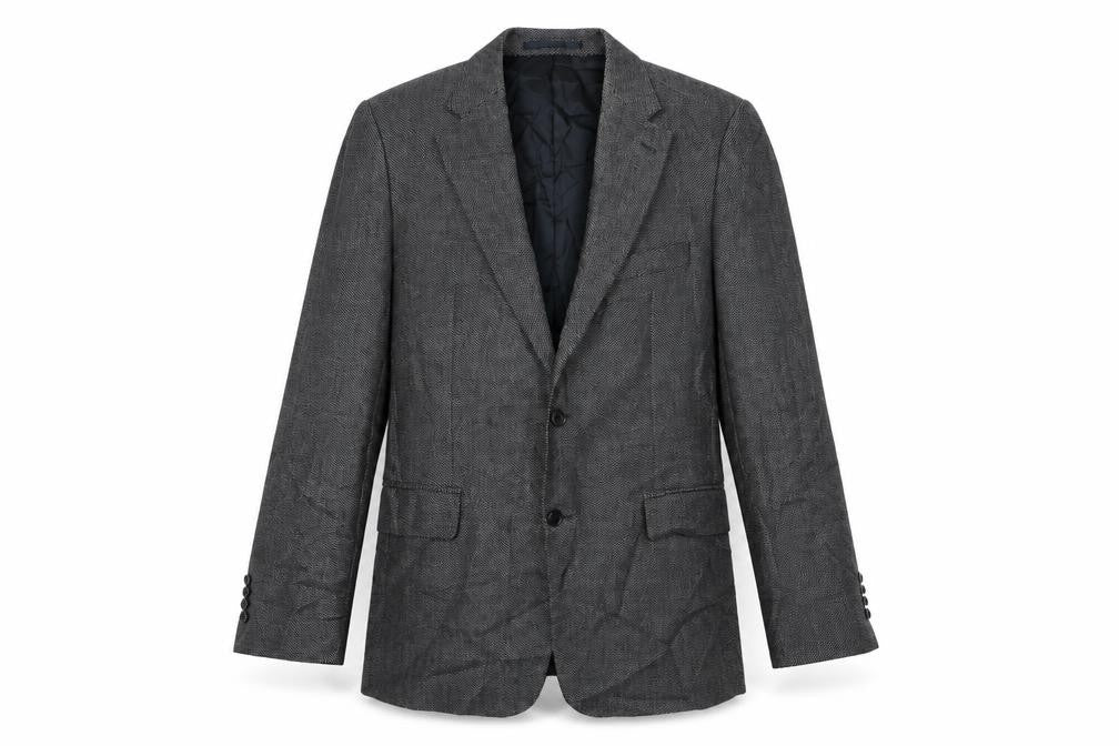 Mens 44 Chest Regular Magee Grey Two-Button Blazer