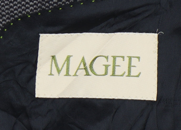 Magee Men's Grey Wool Blazer Jacket Size 44R
