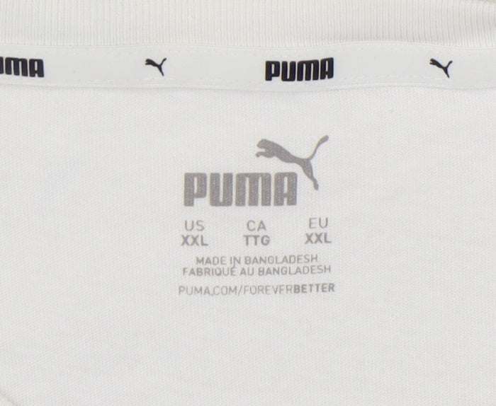 Puma Unisex White 2XL T-Shirt