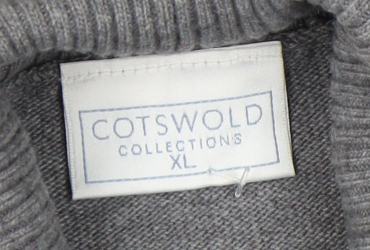 Cotswold Collections Women's Grey XL Roll Neck Jumper