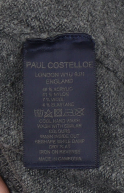 Paul Costelloe Women’s Grey Cowl Neck Jumper M
