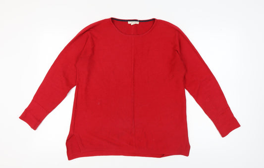 White Stuff Women's Red Pullover Jumper Size 12