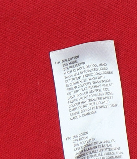 White Stuff Women's Red Pullover Jumper Size 12