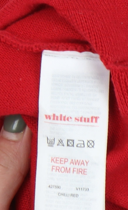White Stuff Women's Red Pullover Jumper Size 12