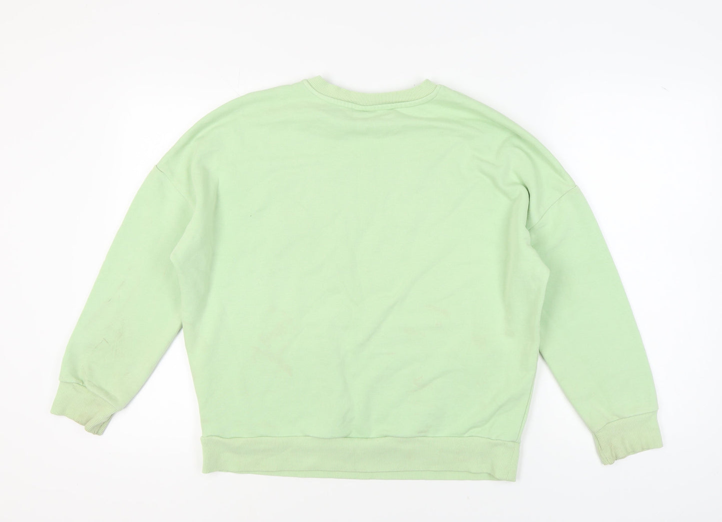 Disney Women’s Green Stitch Sweatshirt M Casual