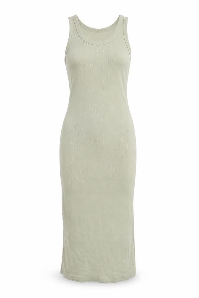 Weekday Women's Green Long Tank Dress Size S