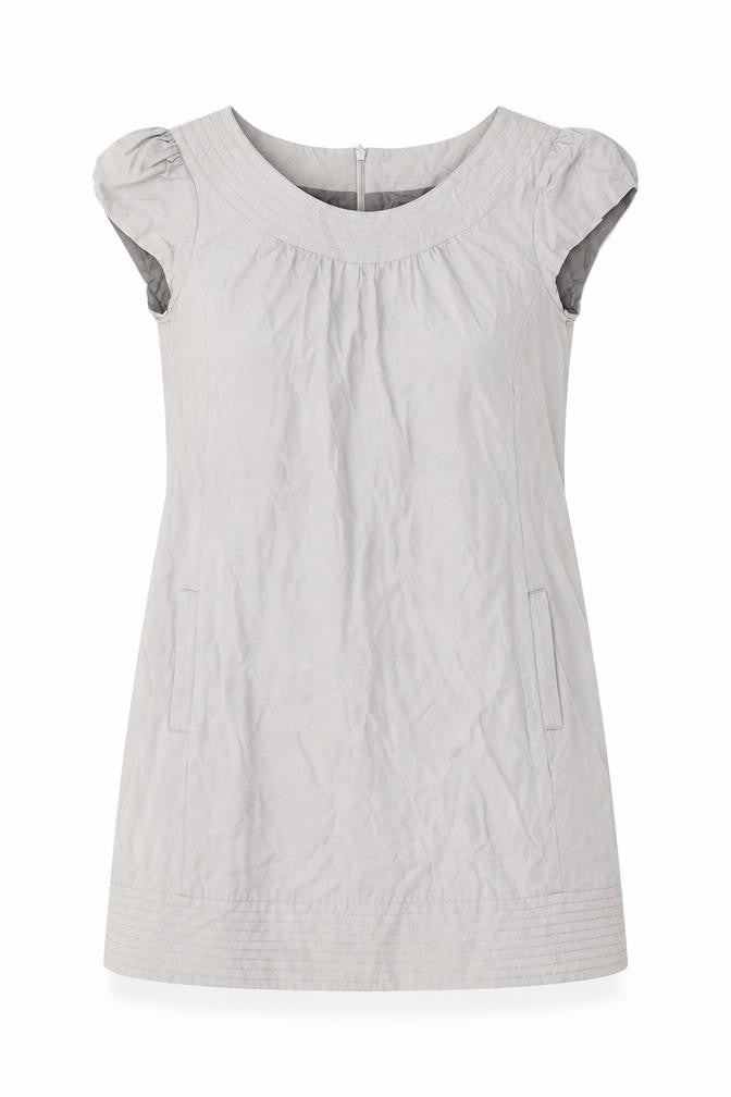 Oasis Women's Grey Dress, Size 10, Short Sleeve