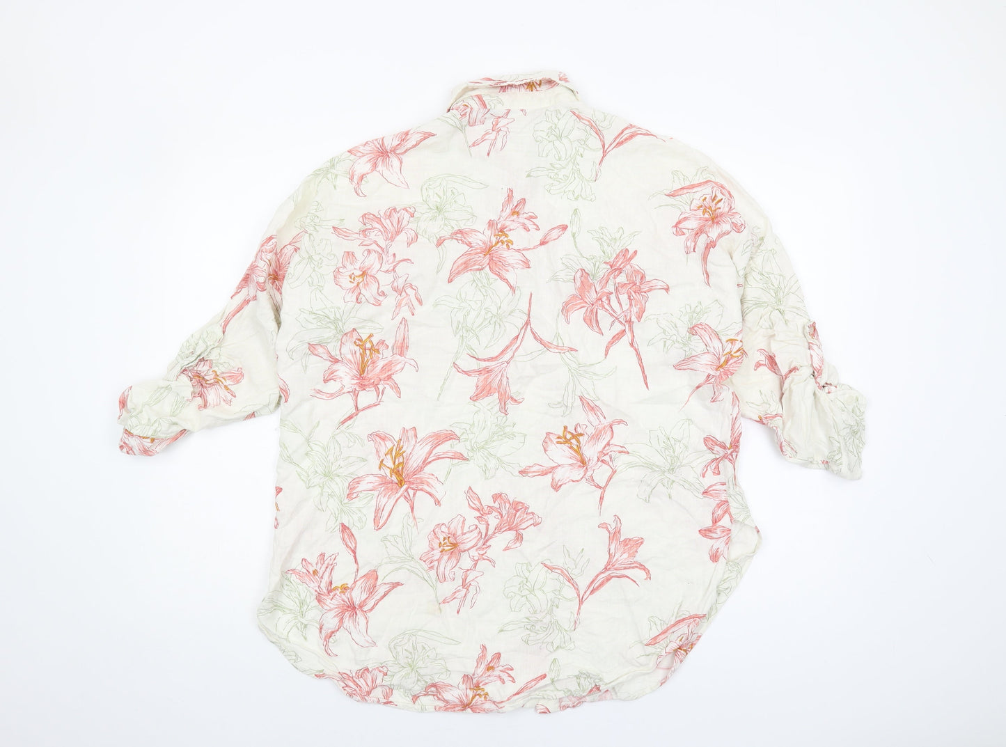 Zara Women's Multicoloured Floral Blouse UK 10