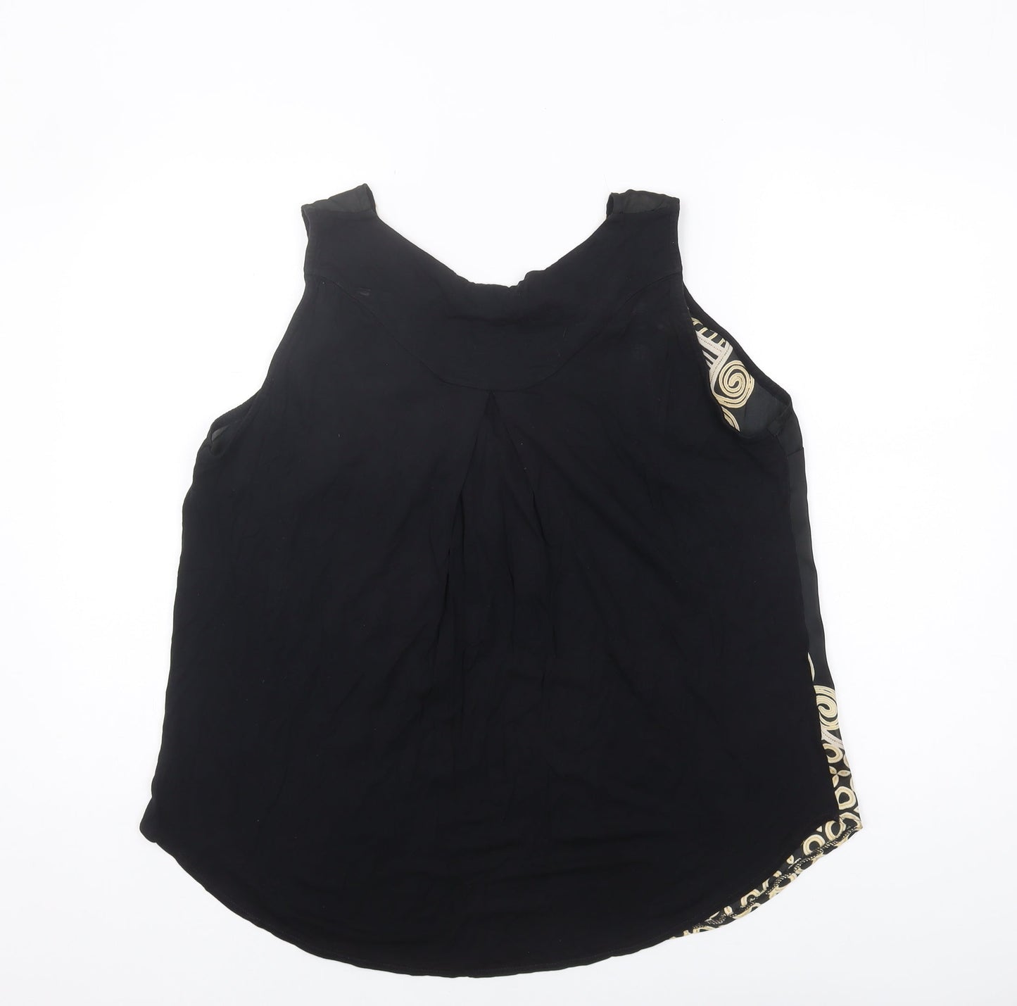 Wallis Women's Black Embroidered Tank Top L