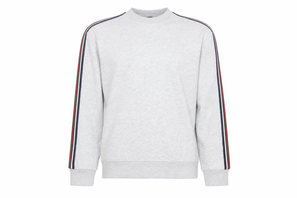 New Look Men's Grey Striped Sweatshirt M