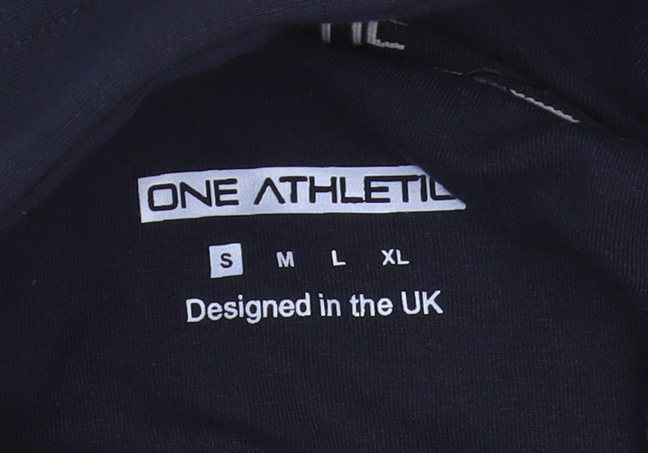 One Athletic Men's Blue Full Zip Hoodie L