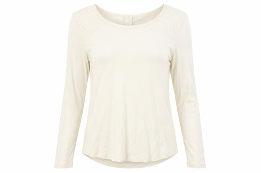 Womens UK Size XS Banana Republic Ivory Viscose Blend T-Shirt