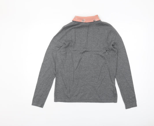 Laura Ashley Grey Women's Long Sleeve Knit Jumper
