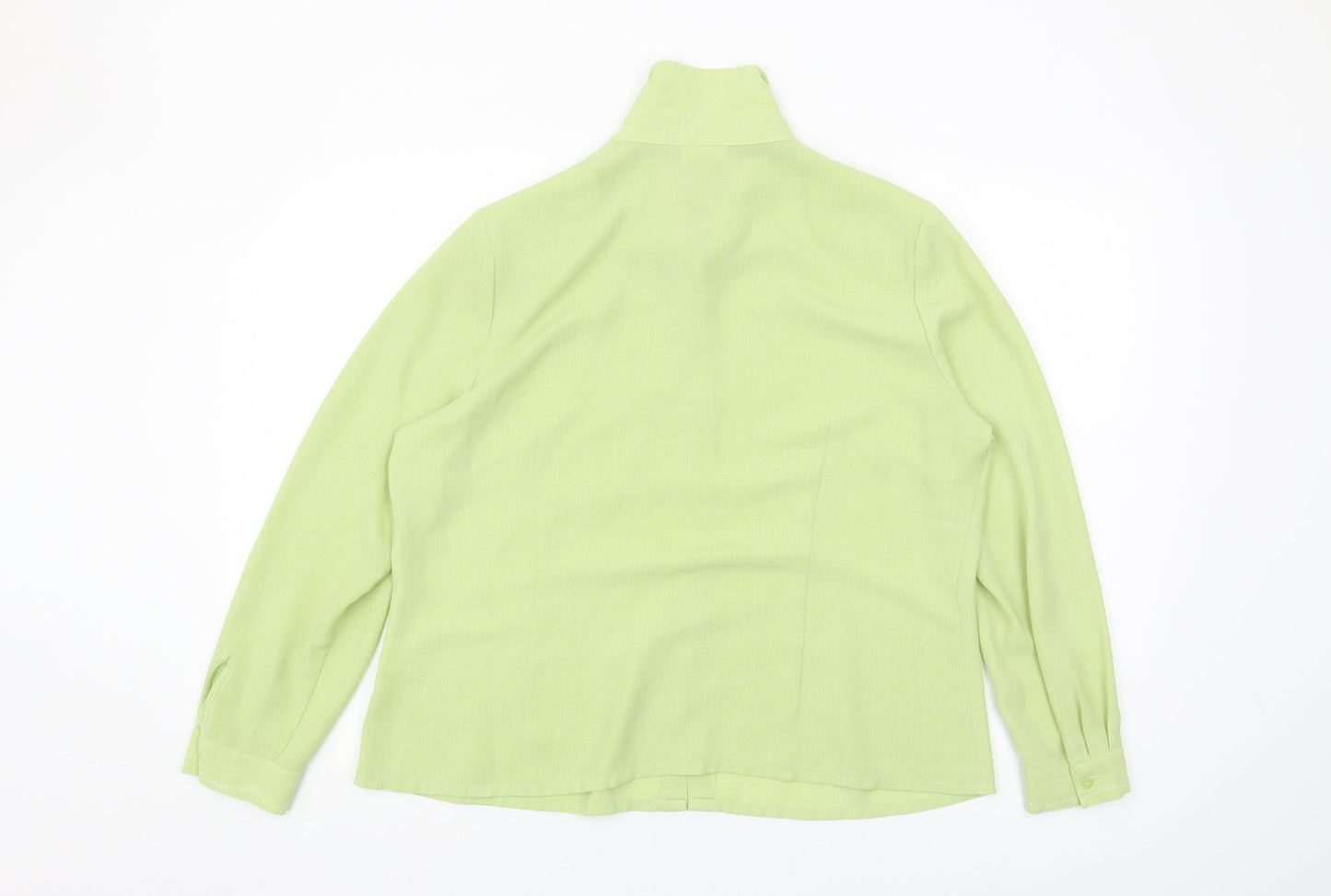 Eastex Women's Green Button-Up Shirt, Size 16