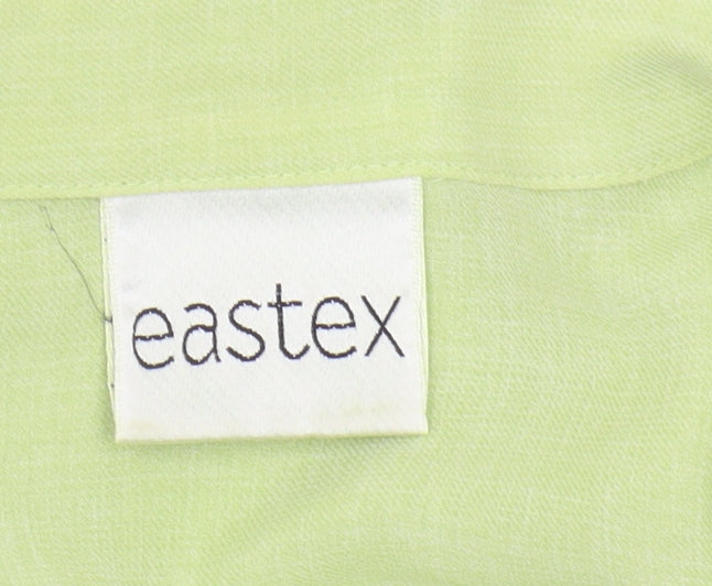 Eastex Women's Green Button-Up Shirt, Size 16