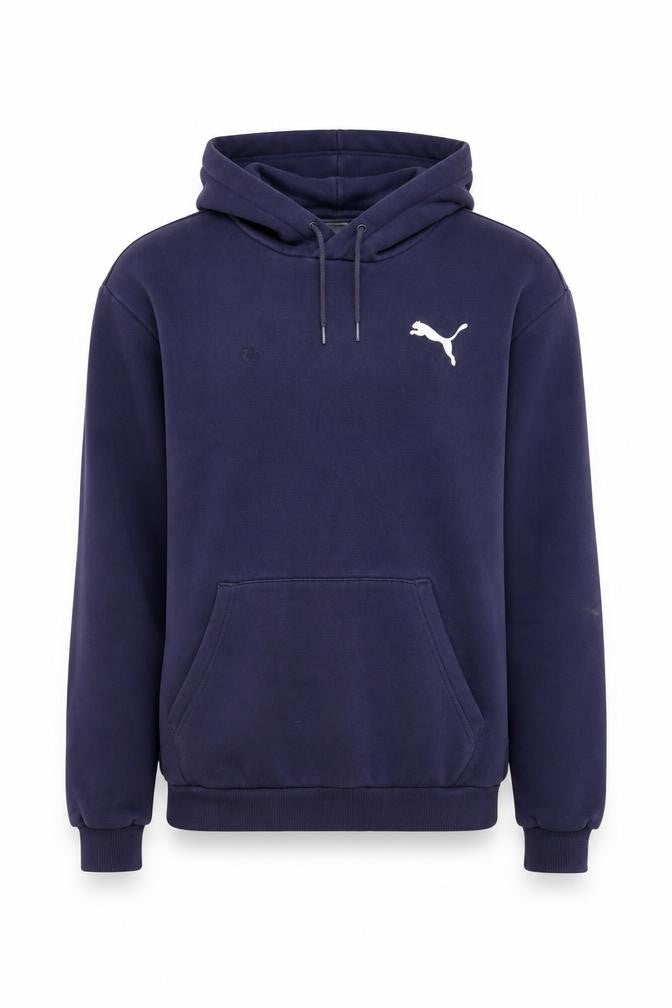 Mens UK M Regular PUMA Blue Pullover Hoodie