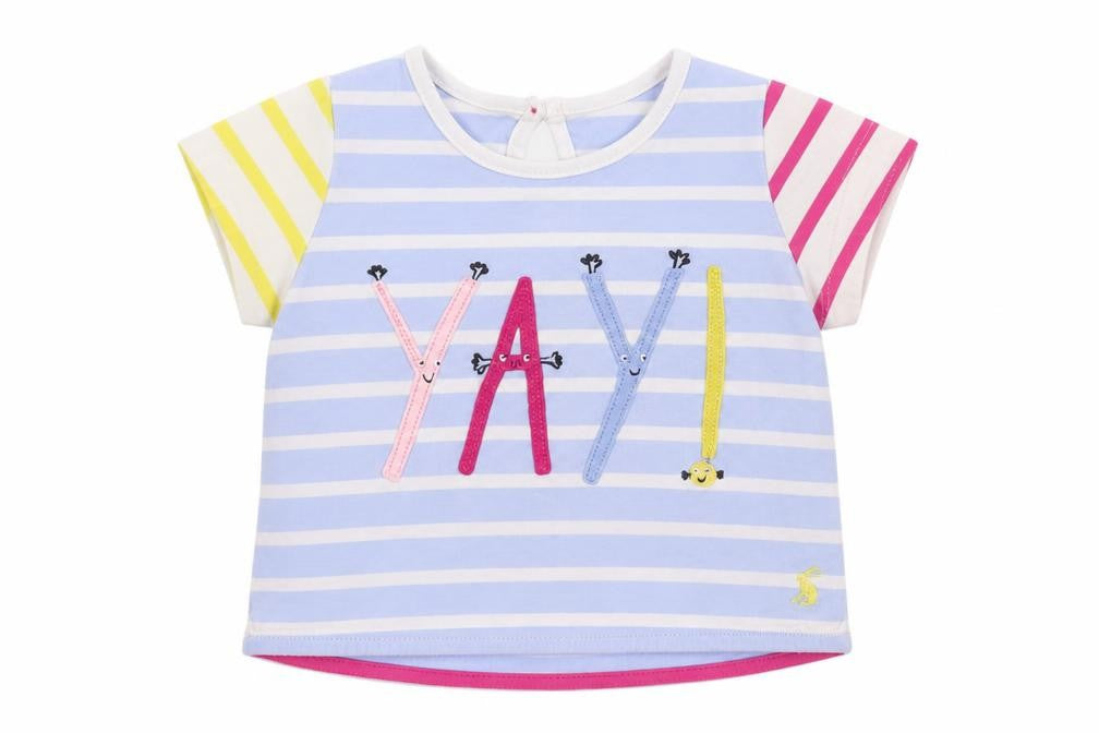 Joules Unisex Multicoloured Striped T-Shirt, 12 Months