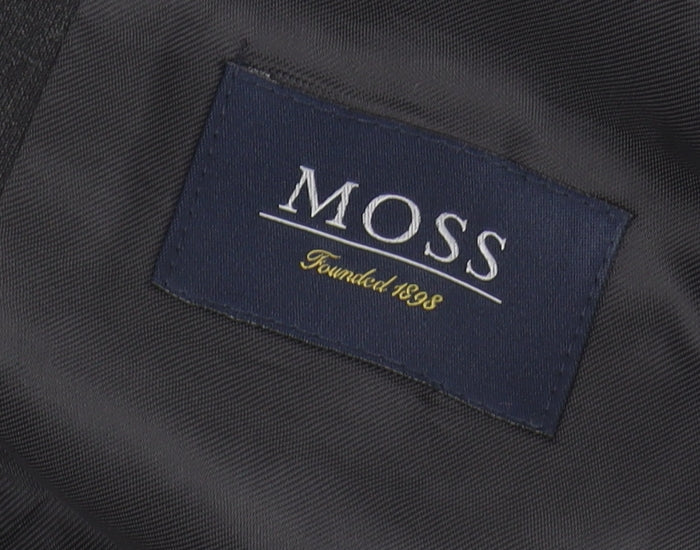 Moss Men's Grey Wool Blazer Jacket 42L Formal