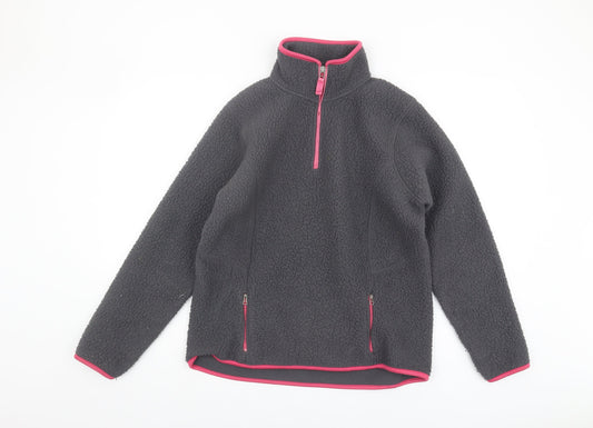 Peter Storm Women's Grey Fleece Hoodie Size 14