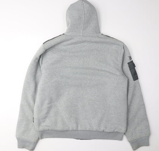 Everlast Men's Grey XL Bomber Jacket with Hood