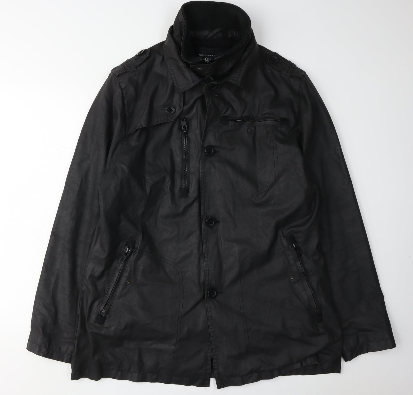 French Connection Men's Black L Cotton Jacket