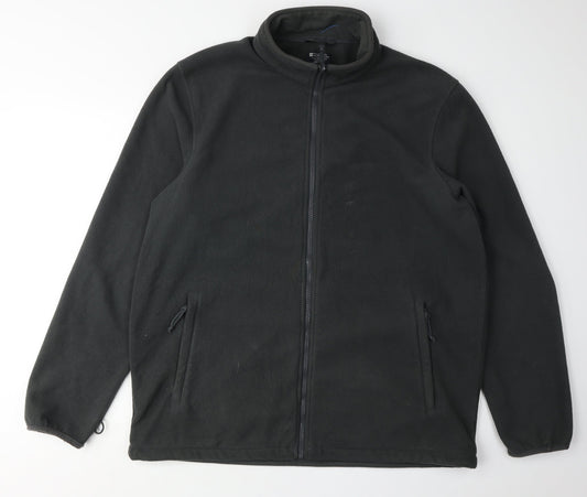 Mountain Warehouse Men's Black Fleece Jacket L