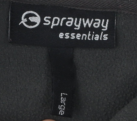 Sprayway Men's Black Fleece Pullover, Size L
