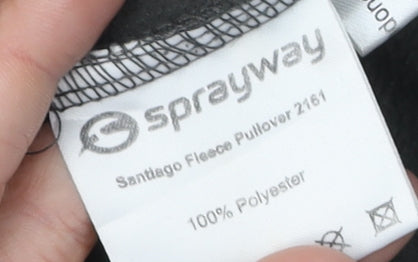Sprayway Men's Black Fleece Pullover, Size L