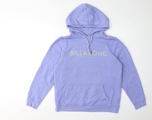 Billabong Women's Purple Pullover Hoodie Size 10 Casual