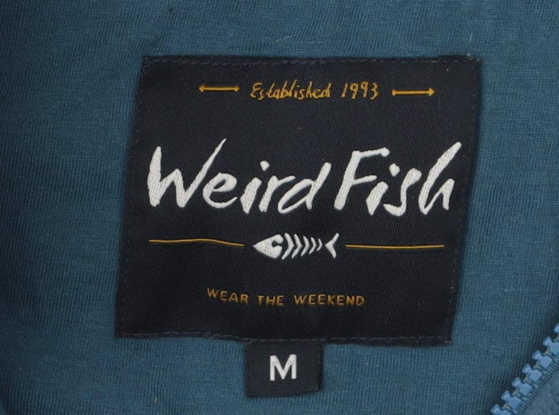 Weird Fish Men's Blue Sweatshirt M - Logo Fleece 1/4 Zip Top