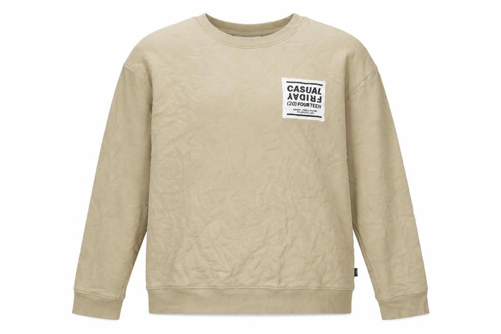 Casual Friday Men's Beige XL Pullover Sweatshirt