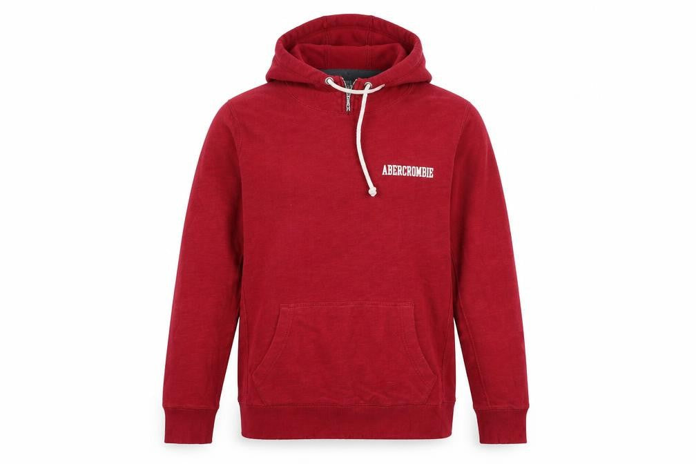 Abercrombie & Fitch Men's Red Hoodie, Size S